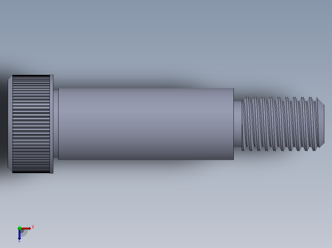 公制SH螺栓选择（DME）-SB DME PM12 x40.SLDPRT俯视图