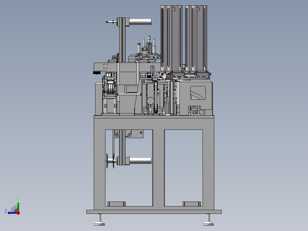 3智能卡贴芯片封装机右视图
