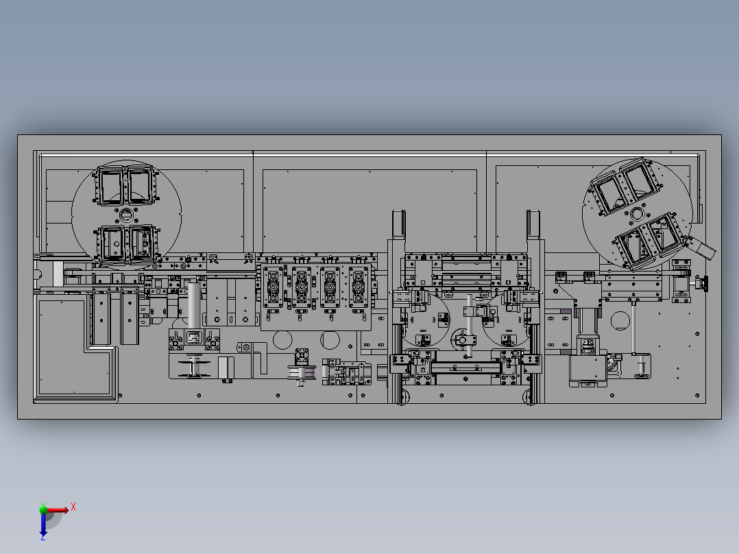 3智能卡贴芯片封装机俯视图
