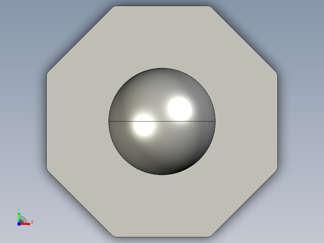 定位配件BJ331-3D多系列多零件图纸模型前视图
