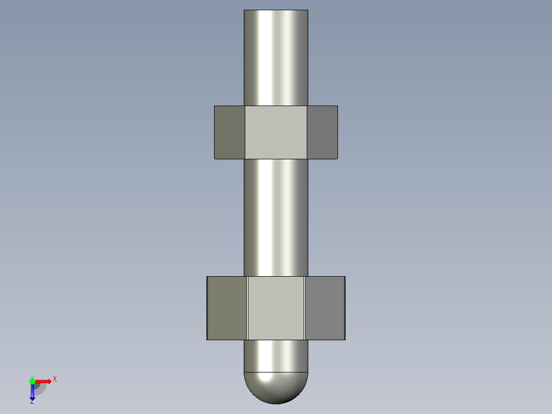 定位配件BJ331-3D多系列多零件图纸模型俯视图