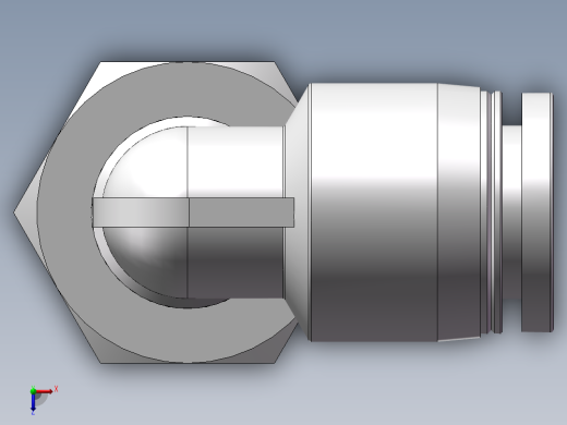 螺纹弯通APLF10-G03（3分10厘内螺纹）俯视缩略图