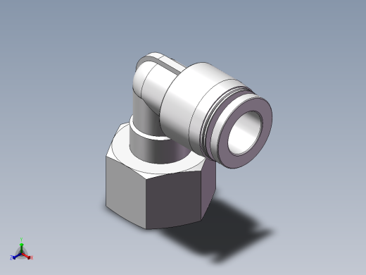 螺纹弯通APLF10-G03（3分10厘内螺纹）正等轴测缩略图