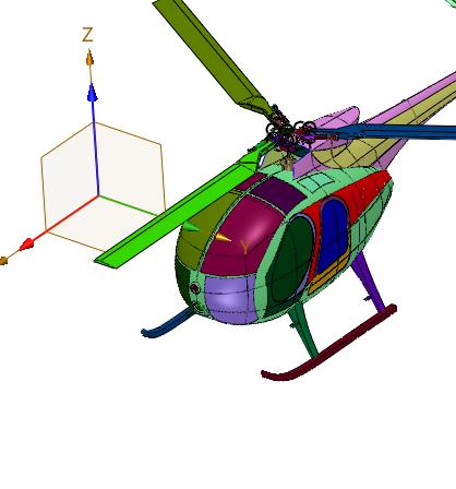 超级航模休斯涡轮直升机