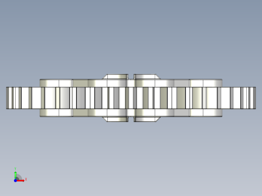 3649 Bright Red Technic Gear 40 Tooth.STEP前视缩略图