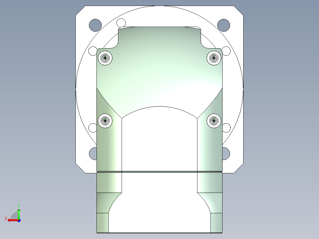 直齿ZPLF120-L2 14-73-98.43-M6.stp后视图