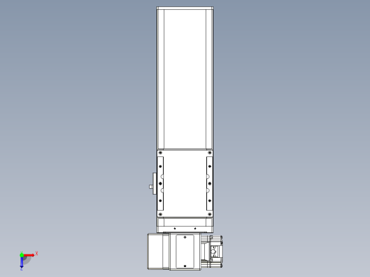 同步带全封闭直线模组TPA-HCB-105D-90-L200-LP-C-P20-N3俯视缩略图