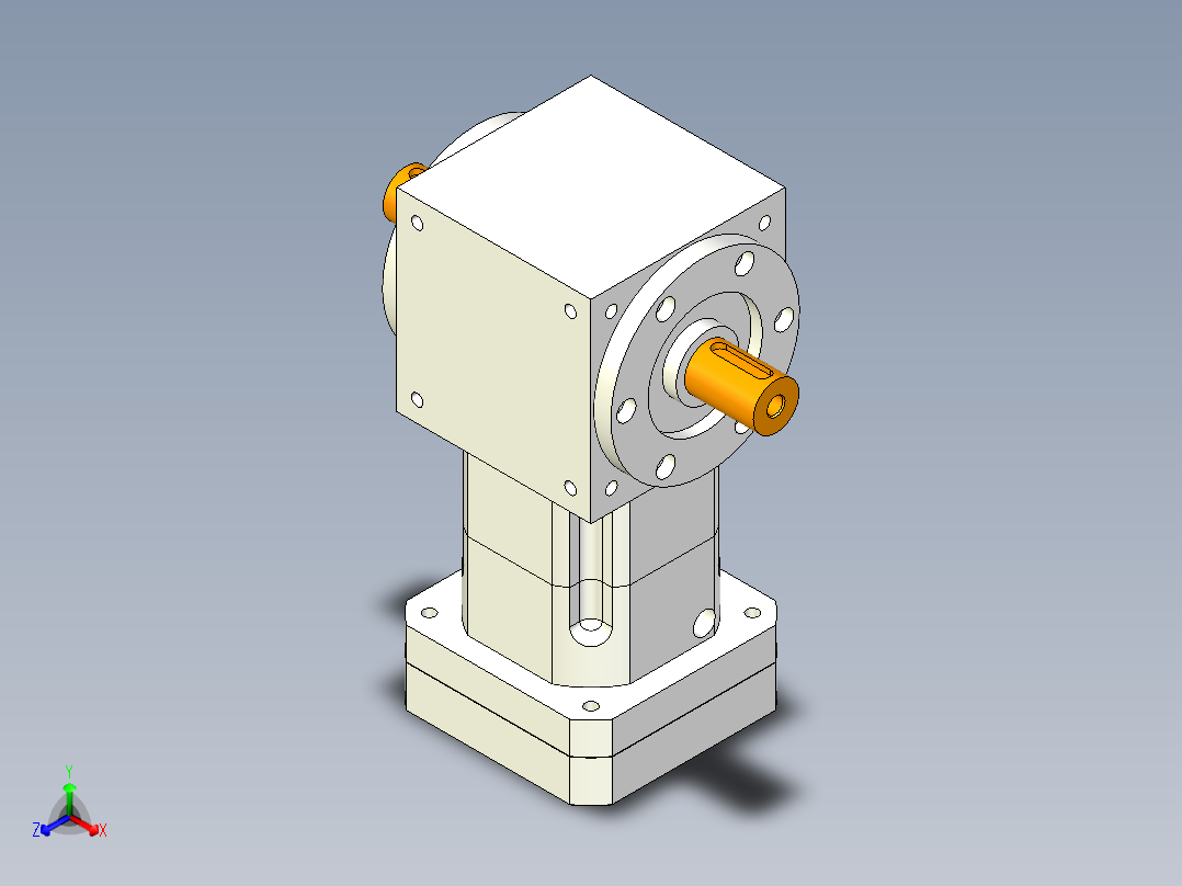 换向器PW170双轴 PGH142-L1 42-114.3-200-M12.stp主视图