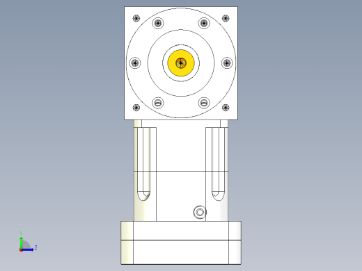 换向器PW170双轴 PGH142-L1 42-114.3-200-M12.stp左视缩略图