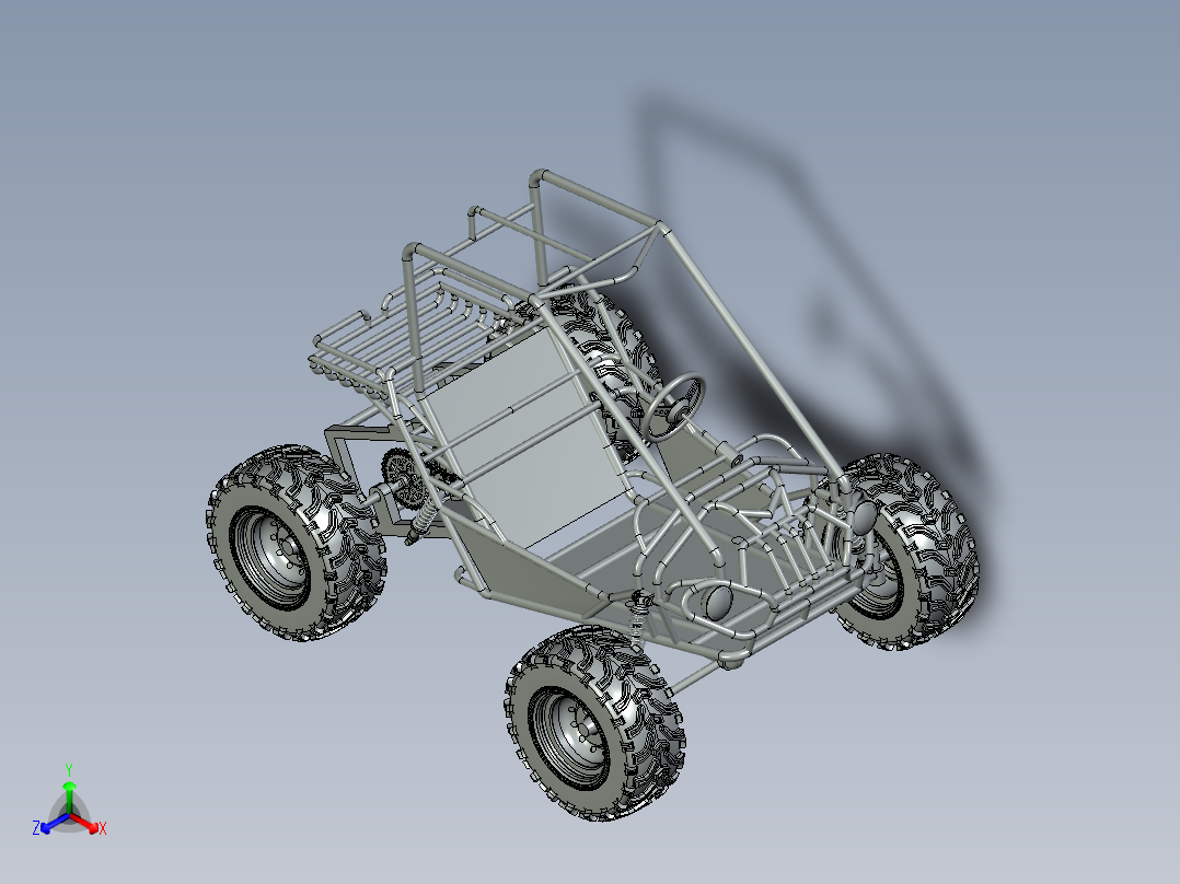 电动车正等轴测图
