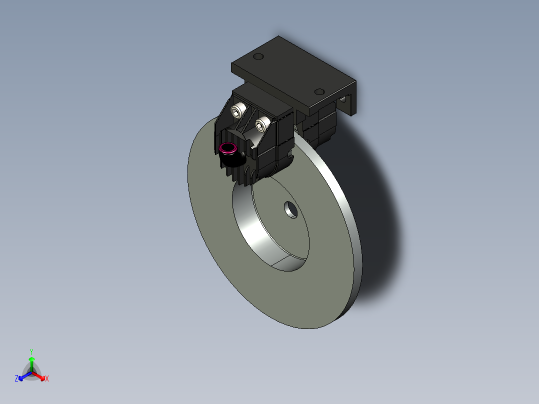 制动器 (41)正等轴测图