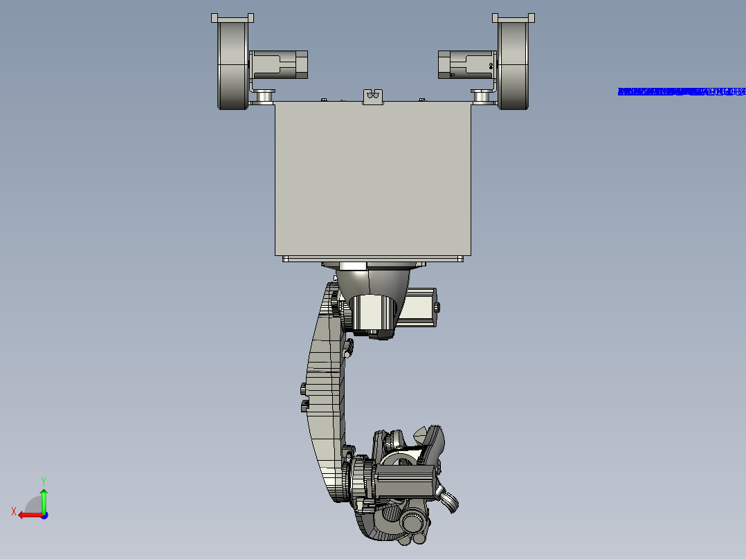 自动采摘车后视图