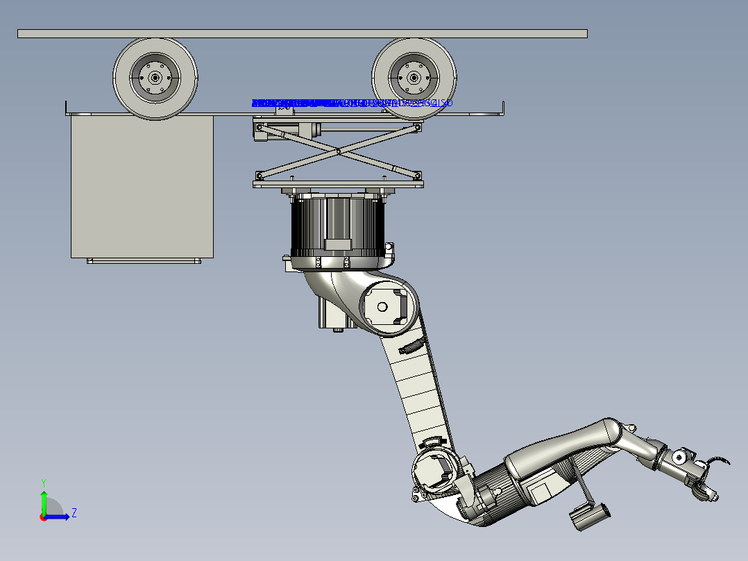 自动采摘车左视图