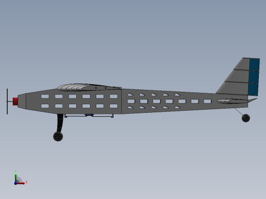rc-plane-34遥控飞行模型3D图纸 STEP格式前视缩略图