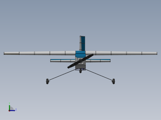 rc-plane-34遥控飞行模型3D图纸 STEP格式左视缩略图