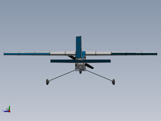 rc-plane-34遥控飞行模型3D图纸 STEP格式右视缩略图