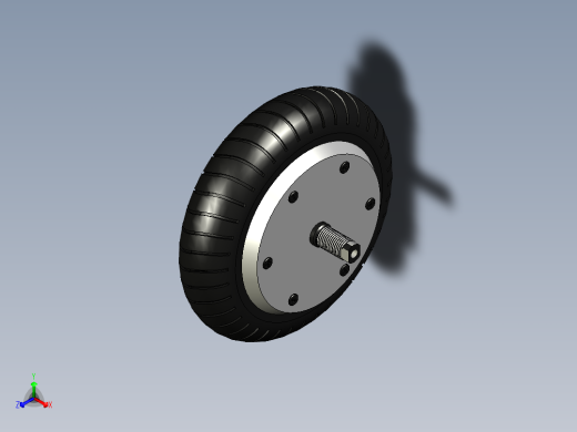 轮毂电机双轴--F3D STP IGS STL