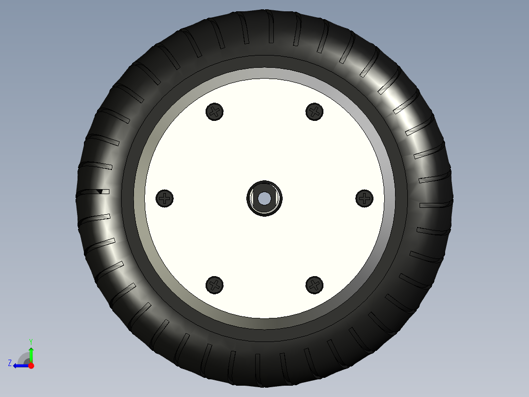 轮毂电机双轴--F3D STP IGS STL右视图