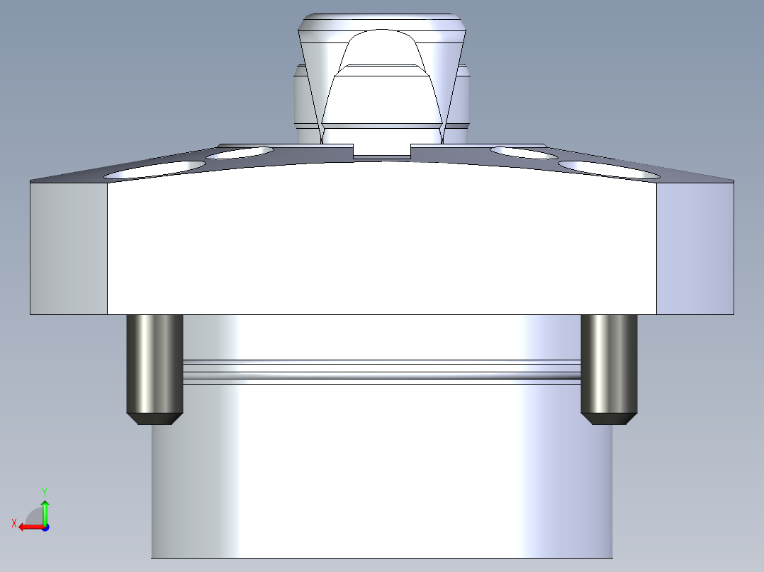 KOSMEKSFH2160-GN多系列多零件图纸模型后视图