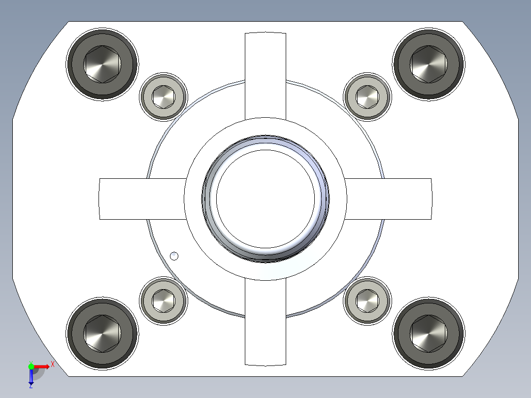 KOSMEKSFH2160-GN多系列多零件图纸模型俯视图