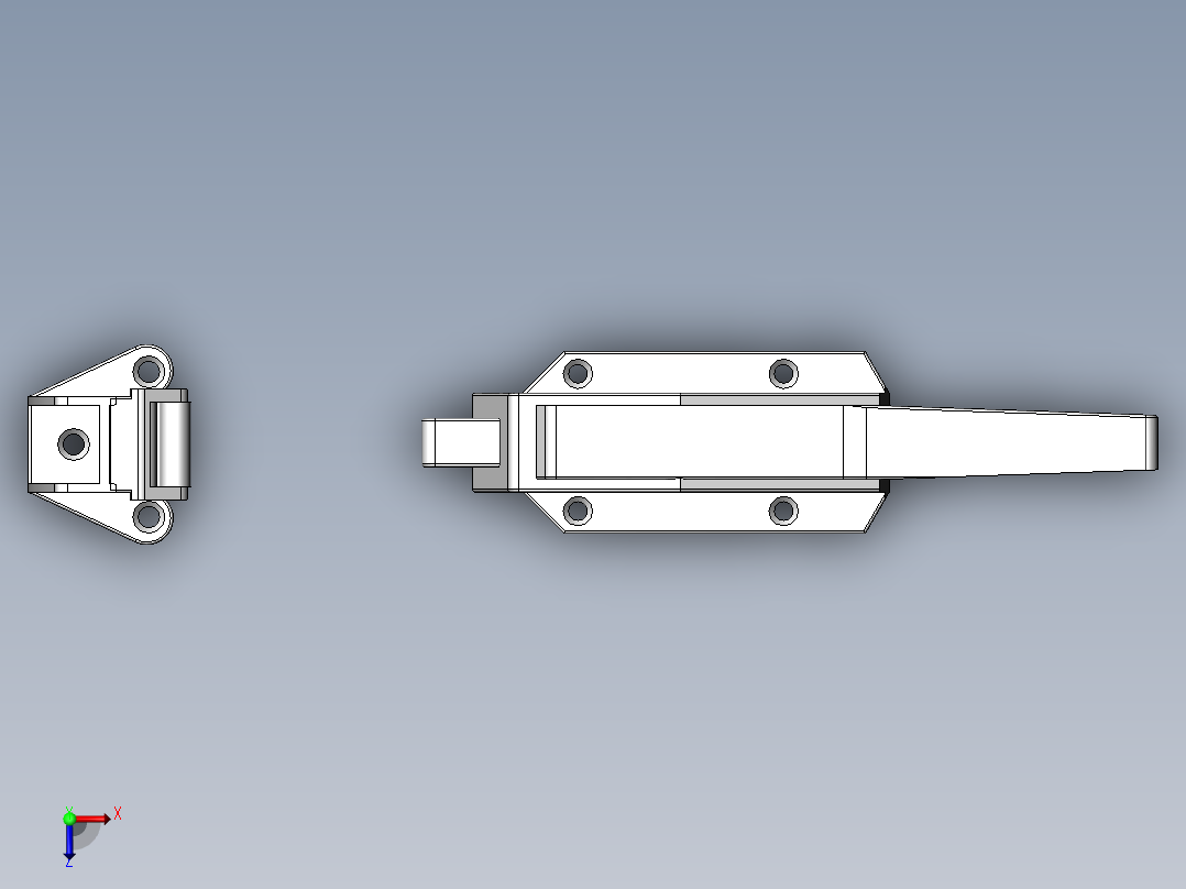 1178安全门锁[TSY1-0706-2G]俯视图