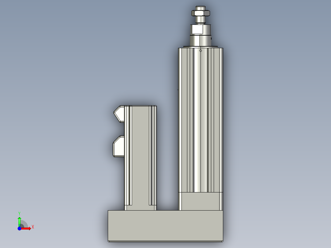 12VZ电动缸-VZ5-S50-BD前视图