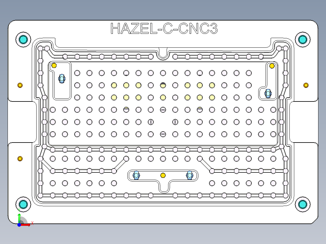 HAZEL-C-笔记本CNC工装夹具三维模型CNC3-0516前视图
