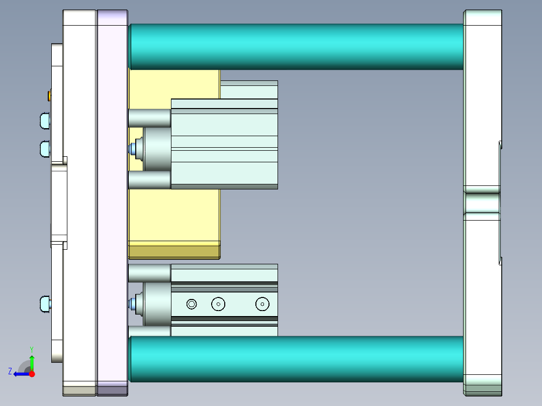 HAZEL-C-笔记本CNC工装夹具三维模型CNC3-0516右视图