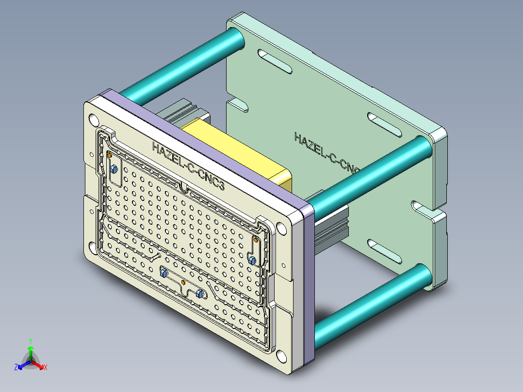 HAZEL-C-笔记本CNC工装夹具三维模型CNC3-0516正等轴测图