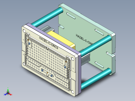 HAZEL-C-笔记本CNC工装夹具三维模型CNC3-0516正等轴测缩略图