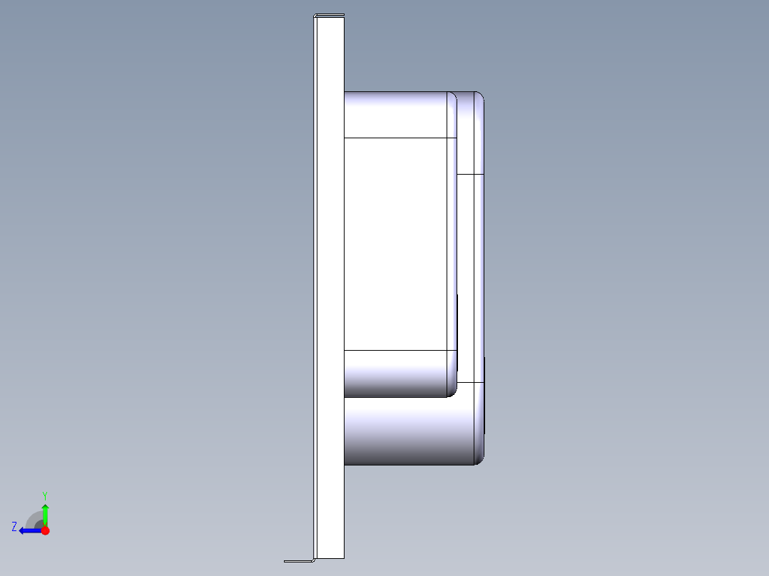 水槽、不锈钢水槽(121)右视图