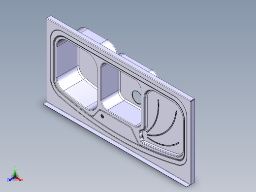 水槽、不锈钢水槽(121)正等轴测缩略图