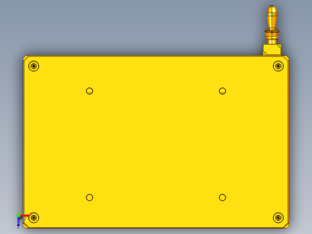 corse-cnc2笔记本CNC工装夹具三维模型俯视图