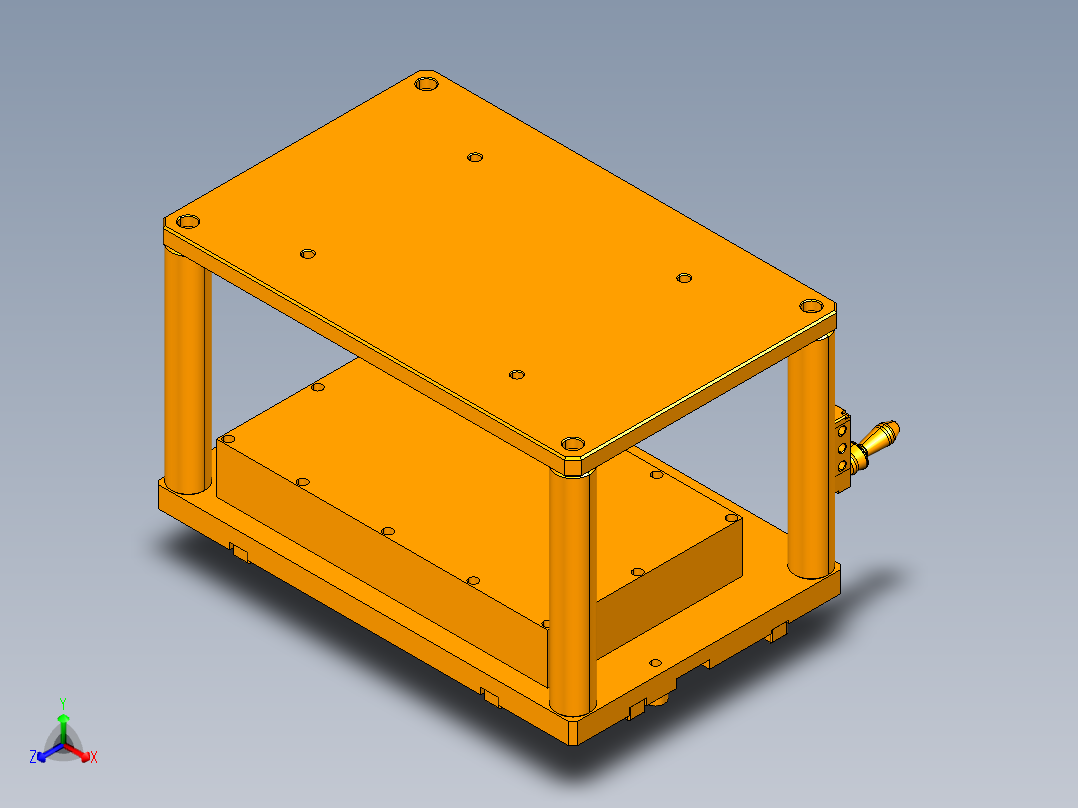 corse-cnc2笔记本CNC工装夹具三维模型正等轴测图