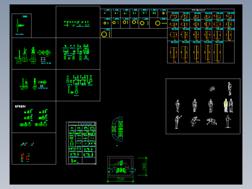 常用的管阀件图块
