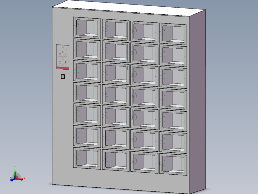 自助取餐柜3D模型