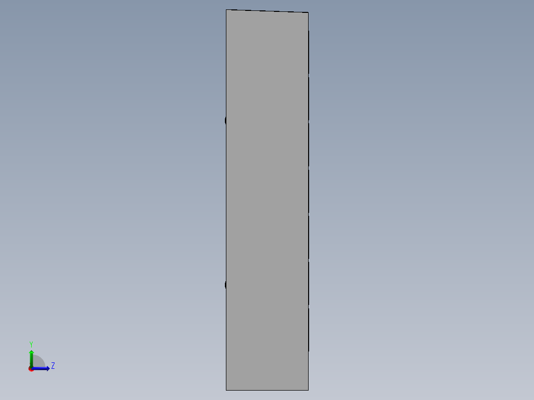 自助取餐柜3D模型左视图