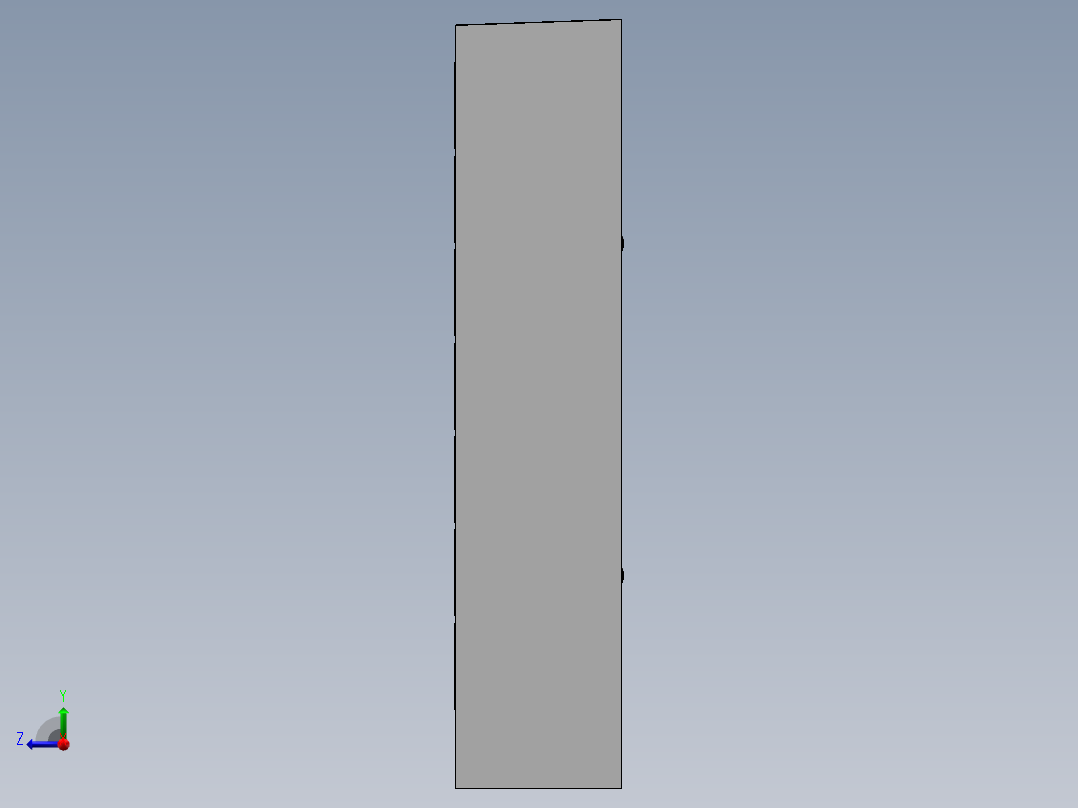 自助取餐柜3D模型右视图