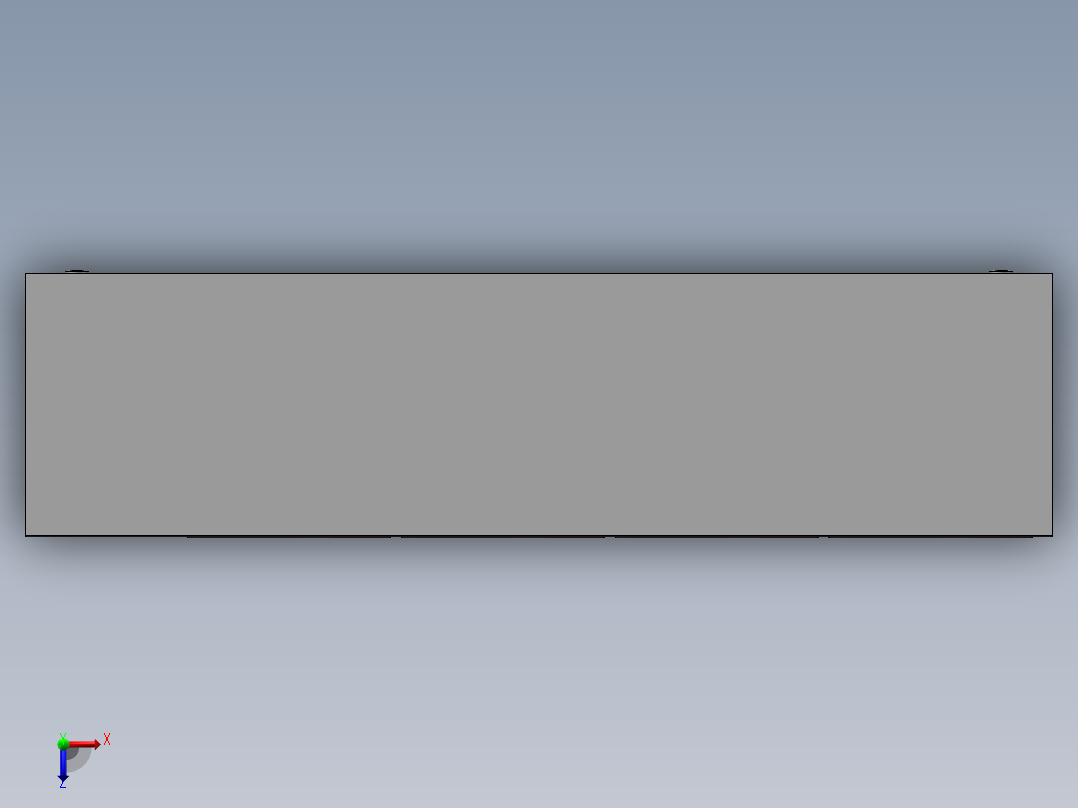 自助取餐柜3D模型俯视图