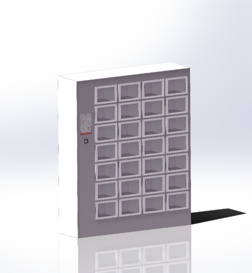 自助取餐柜3D模型缩略图
