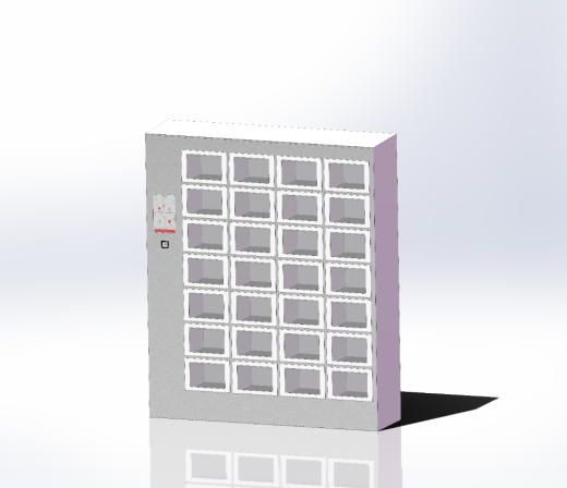 自助取餐柜3D模型缩略图