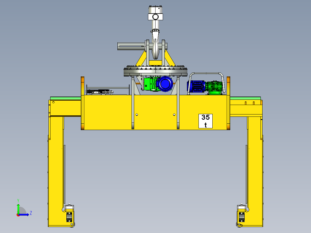 线圈钳35T左视图