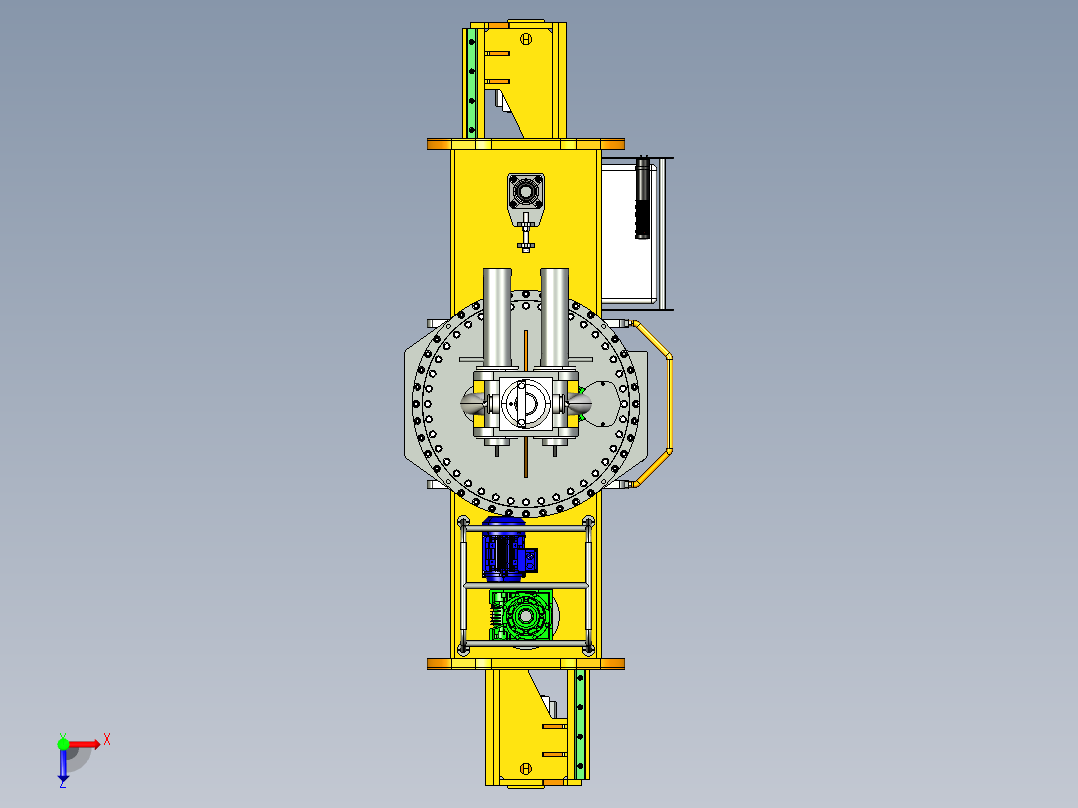 线圈钳35T俯视图