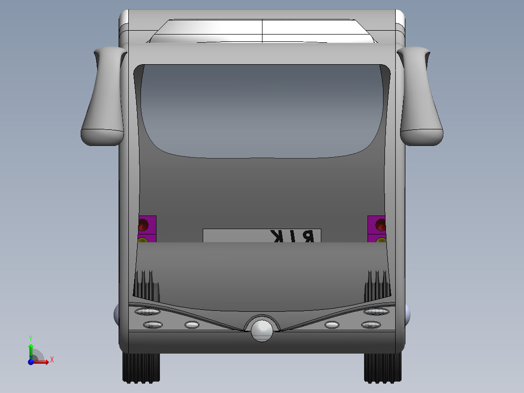 客车、公交车(43)前视图