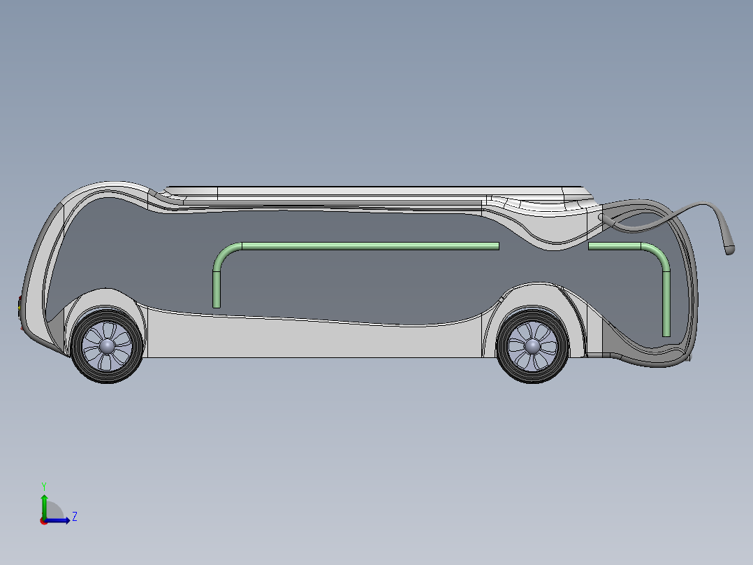 客车、公交车(43)左视图