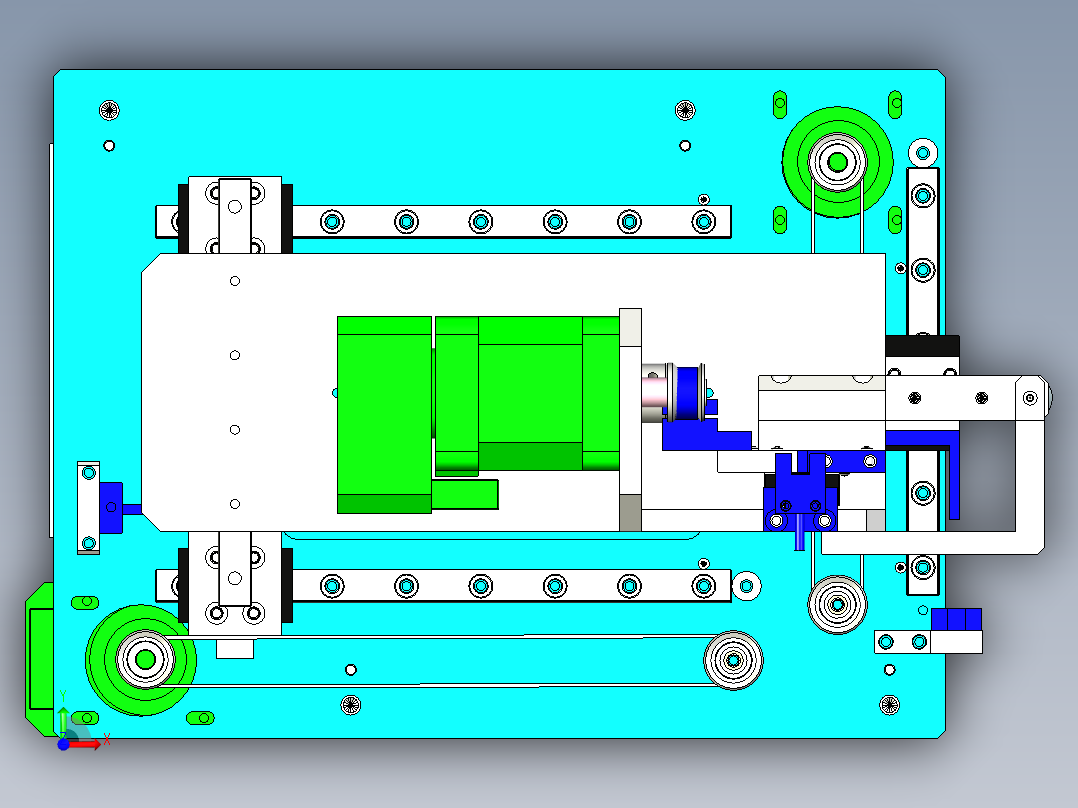 三轴真空抓手设计前视图