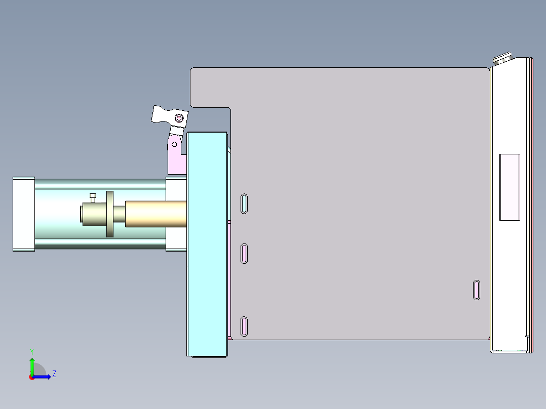 BM-520 垫片自动整形压平机左视图