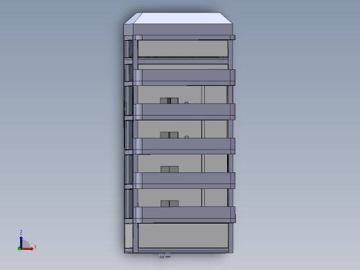轿厢式电梯模型