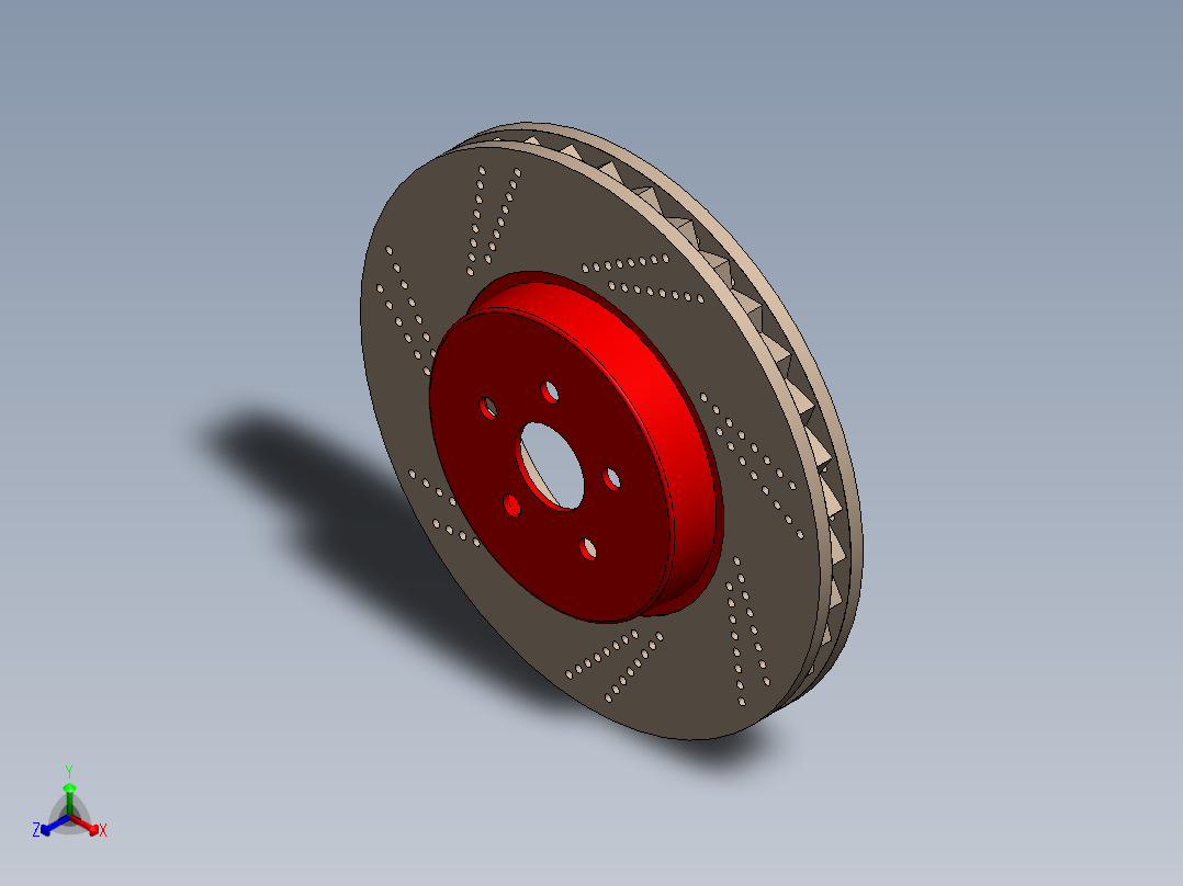 A0003245-制动盘正等轴测图