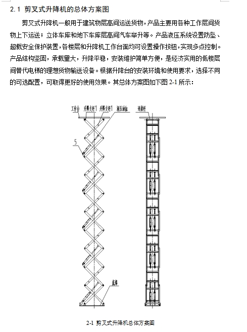 汽车剪叉式升降机的设计含SW三维及13张CAD图